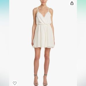 BCBGeneration Off-White Polka Dot Sun Dress